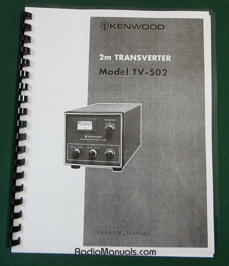 Kenwood TV-502 2m Transverter Instruction Manual - Click Image to Close